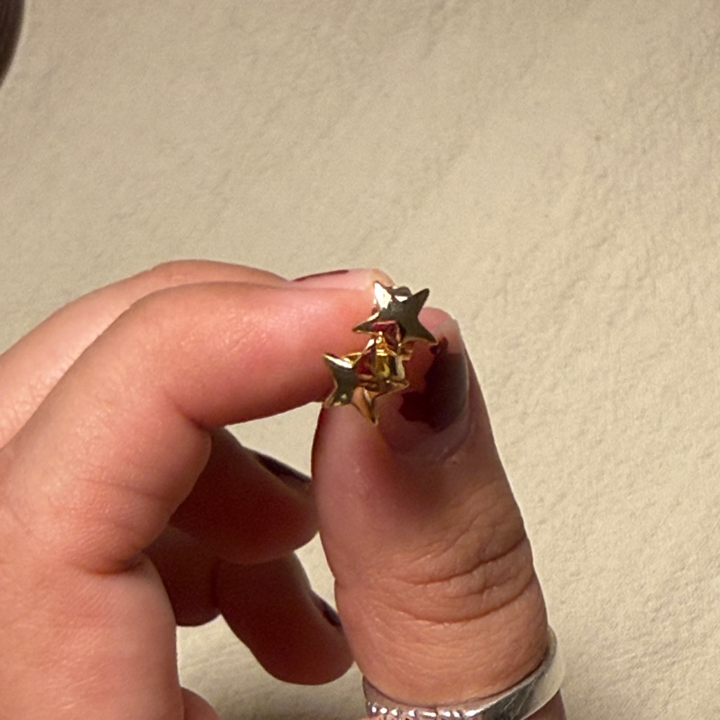 Gold Star Earring Studs